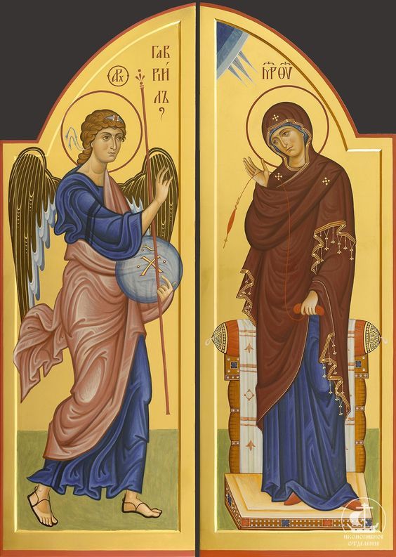 Ο Ευαγγελισμός της Θεοτόκου, βημόθυρα